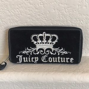 Velour juicy full zip wallet
